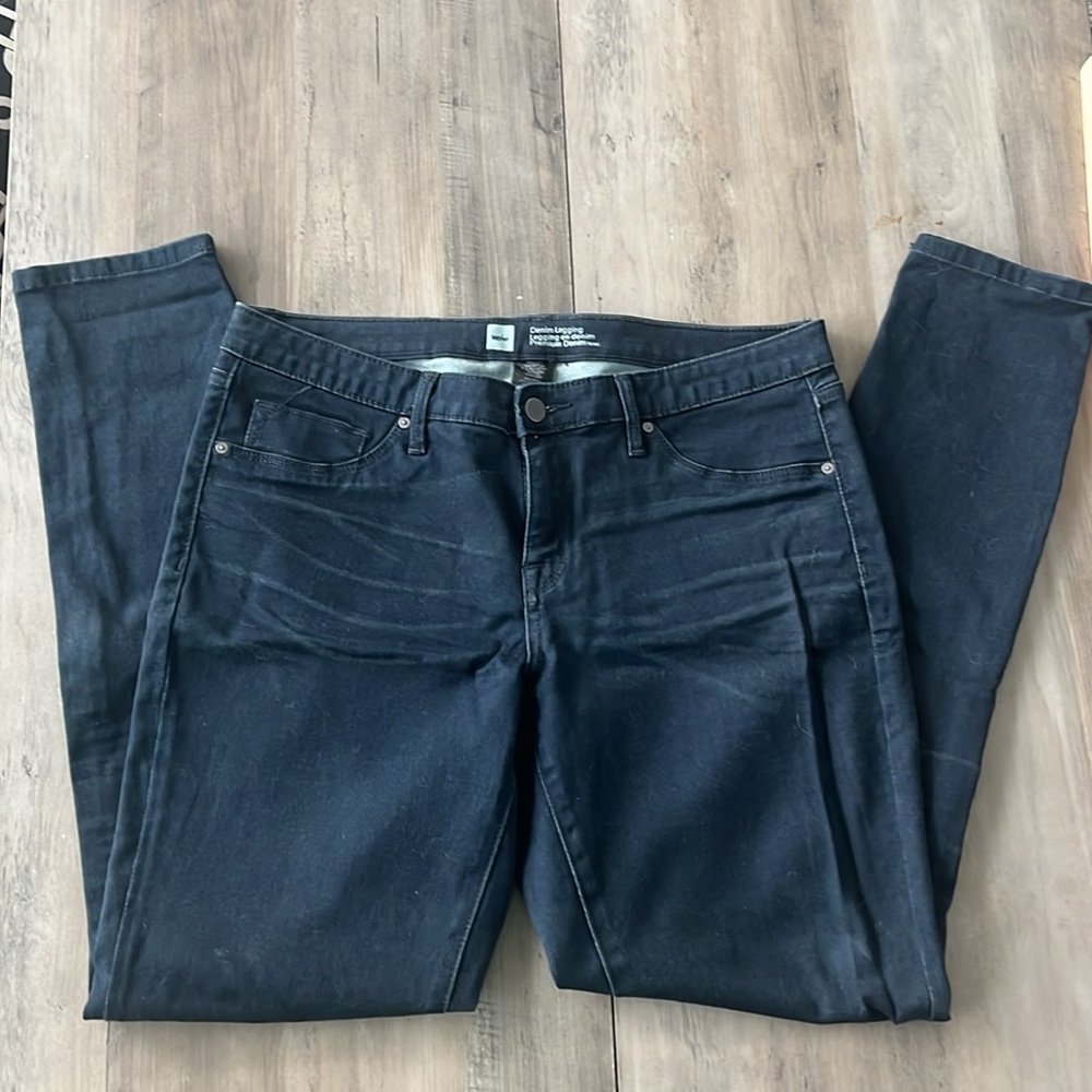 Mossimo 12 Dark Navy Skinny Jean Leggings excellent condition tall long target